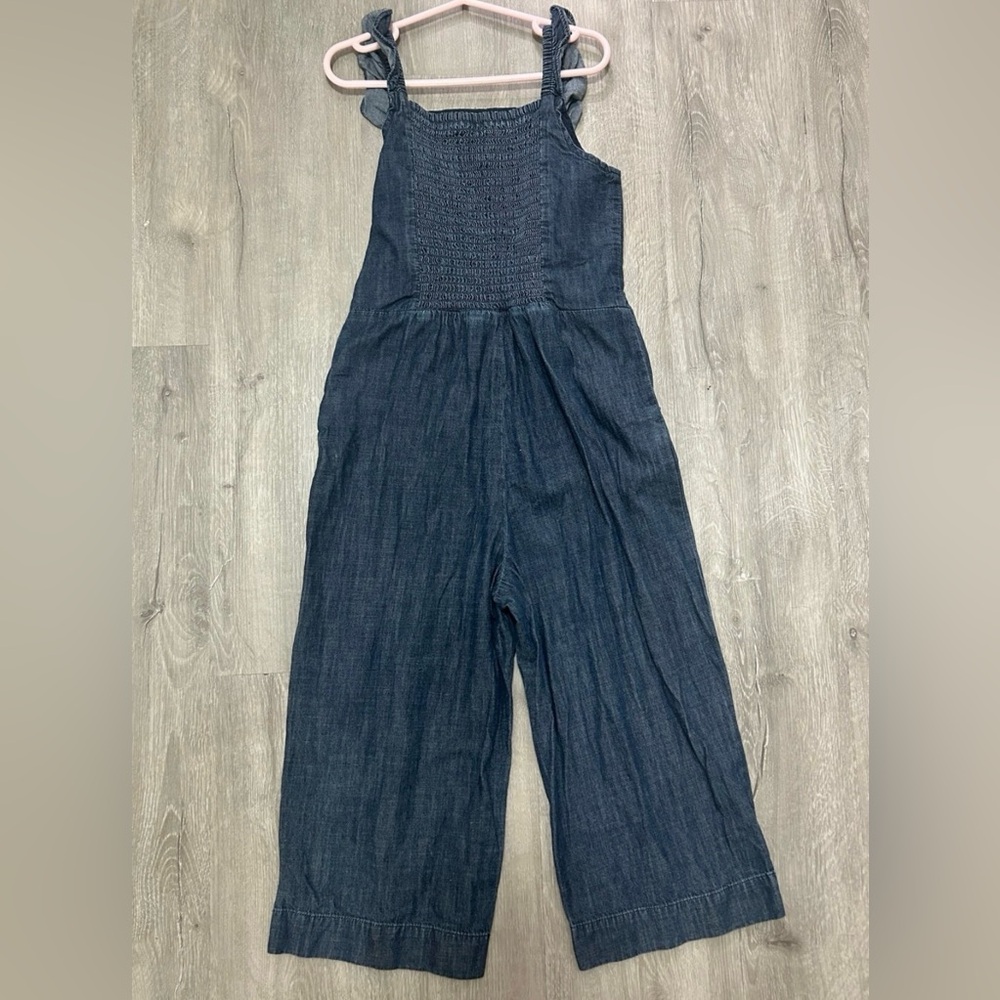 GAP Kids Navy Denim Jumpsuit